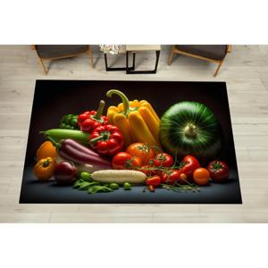 Tapis imprimé : design moderne, texture douce, idéal pour la cuisine et l'entrée, avec poils doux - Product Image 1
