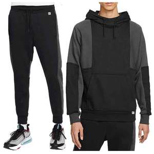 Men's Custom <b>Plain</b> <b>Tracksuit</b> Sportswear Design for Gym Training Casual Style with Logo Winter Fleece Fabric Wholesale - Product Image 1