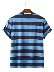 Camisetas de rayas/lisas de ajuste holgado de algodón 100% personalizadas para mujer al por mayor de Año Nuevo-Ladies Lounge Wear Casual Tees oferta de logotipo personalizado - Product Image 2