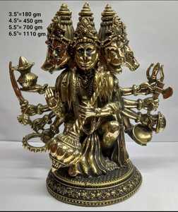 Hecha a mano latón Hanuman Ji estatua hindú Dios ídolo espiritual figurita decorativa venta al por mayor hogar templo Oficina bendición escultura - Product Image 1