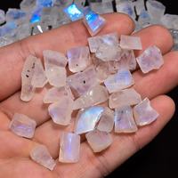 Pietra Grezza Blu, Scaglie Sciolte di Pietra di Luna Arcobaleno Naturale con Effetto Fuoco, Cristallo Minerale di Alta Qualità per Ingrosso, Pietra Portafortuna