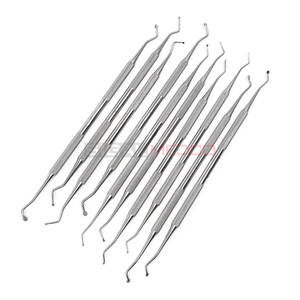 10 Uds cucharas de excavadora Dental instrumentos médicos restaurativos con extremos de 1mm a 2,5mm herramientas de llenado compuesto de doble cara - Product Image 1