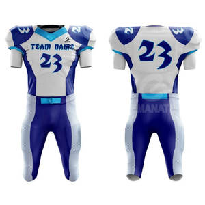 Uniforme de Fútbol Americano Personalizado con Logotipo, Manga Corta, 100% Poliéster Transpirable, Tallas Grandes para Hombre Adulto, Venta Caliente - Product Image 1