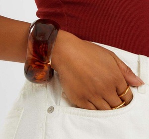 Bracelets et joncs en résine pour femmes, nouvelle collection, bijoux de style ange pour les fêtes et les mariages, haute qualité - Product Image 1