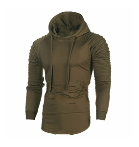 Pull à capuche de couleur unie pour hommes avec logo personnalisé Pull à capuche d'automne Nouveau sweat à capuche ample pour hommes tendance et décontracté pour hommes Couleur unie - Product Image 2