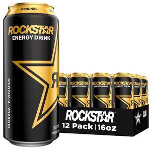 Rockstar Energy Drinks Refreshing Boom Whipped Orange Flavor 16 Oz