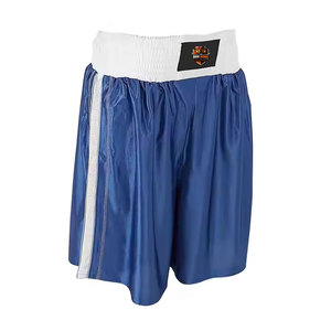 Pantalones Cortos Deportivos de Poliéster Ligeros, Ecológicos y Transpirables, Cintura Elástica, Ajuste Cómodo para Entrenamientos de Kickboxing - Product Image 1
