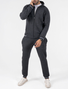Ensemble sweat-shirt et pantalon surdimensionné en coton 100% pour homme, logo brodé personnalisé, streetwear confortable, vente en gros - Product Image 2