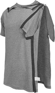 Vêtements de récupération à manches courtes pour hommes et femmes, ouverts sur le côté, pour la chirurgie post-épaule, chimiothérapie et dialyse - Product Image 3