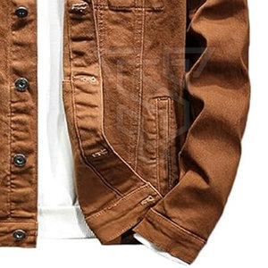 Nouvelle veste en jean pour homme, col montant, style streetwear hiver, service OEM, meilleure qualité - Product Image 6