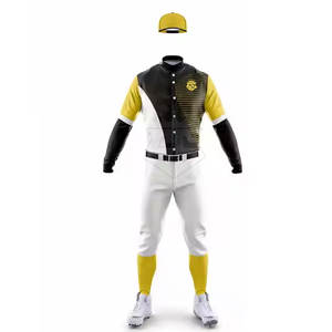 Fabricación de fábrica Ropa deportiva Uniforme de béisbol de alta calidad de color personalizado para adultos - Product Image 1