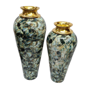 Floreros modernos de metal de latón superventas, jarrón de metal decorativo para el hogar de alta calidad, lujoso decorativo para sala de estar - Product Image 3