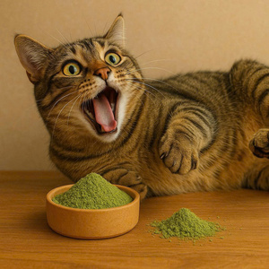 Poudre de feuilles de catnip séchées en gros pour usine, jouets interactifs au catnip pour la sécurité des chats, en sachet OPP, du Vietnam HOANG LINH SG - Product Image 1