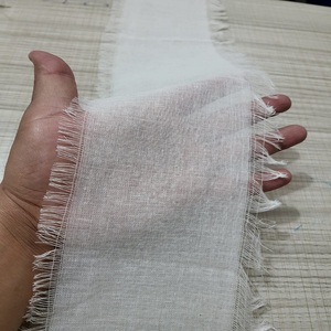 Cintas con flecos de algodón natural hechas a medida de 7cm de ancho para una artesanía elegante. Ideal para la decoración del hogar Decoraciones de bodas Envoltura de regalos - Product Image 1