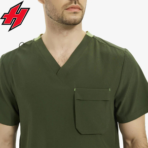Vêtements de médecin de haute qualité avec logo imprimé en gros, uniforme de médecin personnalisé pour hommes, ensemble de blouses médicales unisexes - Product Image 3
