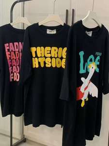 เสื้อยืดผ้าฝ้ายลำลองสำหรับผู้ชายและผู้หญิง แบรนด์สั่งทำ ขายส่งจากโรงงาน ล้างสต็อกปี 2025 แฟชั่น BD แพ็คเกจแบบคละแบบสุ่ม - Product Image 6