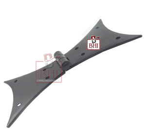 CHARNIÈRE EN FONTE PLEIN PAPILLON FINITION POUDRE NOIRE (125x65mm) - Product Image 4