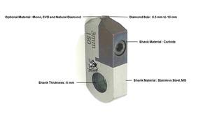 Posalux 180 Herramienta de diamante plano Herramientas de corte y diseño de joyería para máquina facetadora Herramientas y equipos de joyería - Product Image 2