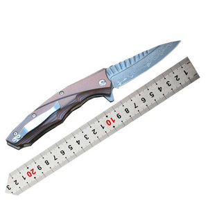 มีดทำครัวใบตรงเหล็กดามัสกัสเกรดอุตสาหกรรม งานแฮนด์เมด ขนาด 12 นิ้ว ด้ามไม้ปากีสถาน รับผลิตแบบ OEM - Product Image 3