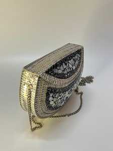 VLemon Unique <b>Yellow</b> Lemon Glass Beaded Clutch <b>Purse</b> with Customized Color for Summer Vacation and Assortments by MS Handicraft - Product Image 2