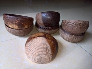 High Quality Eco-Friendly Coconut <b>Shell</b> Bowl Natural Seashell Lacquer Carved Direct Feng Shui Factory for Home <b>Lighting</b> Decor - Product Image 4