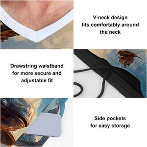 กางเกงขาสั้นบาสเก็ตบอลแขนกุดสำหรับฤดูร้อนชุดเล่นกีฬาพิมพ์ซับลิเมชันผ่านการรับรอง BSCI ขนาดใหญ่พิเศษระบายอากาศได้ดีฤดูร้อน - Product Image 3