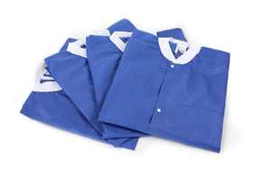 Cómoda bata de hospital desechable Unisex 100% Mezcla de algodón o poliéster Ropa para pacientes con Cierre trasero para uso médico - Product Image 3