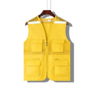 Logotipo personalizado bolsillo trabajo construcción personalizado chaleco de seguridad - Product Image 4