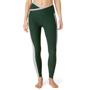 Leggings sem costura femininas de cintura alta feitas de tecido macio/leggings femininas de treino de academia feitas direto de fábrica