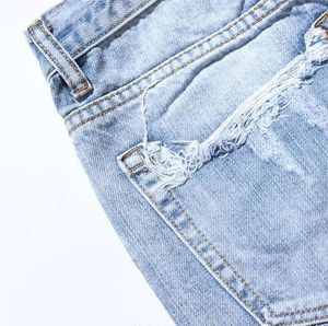 Short Oversized High Quality Vintage Denim <b>Jeans</b> <b>Men</b> Wide Straight Comfort Soft vDistressed Denim <b>Jeans</b> Shorts <b>For</b> <b>Men</b> - Product Image 5