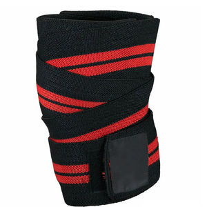 2024 Custom Elastic Weight Lifting Powerlifting Heavy Duty Knee <b>Wraps</b> Wholesale compression workout <b>gym</b> accessories Knee <b>Wrap</b> - Product Image 3