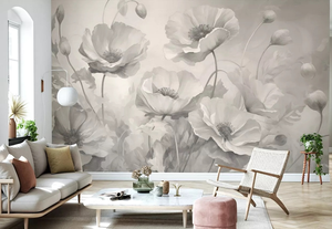 Carta da parati moderna su misura con fiori Peel Stick installazione impermeabile <span class=keywords><strong>per</strong></span> soggiorno divano sala studio <span class=keywords><strong>adesivi</strong></span> murali - Product Image 2