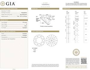 Diamants naturels 1.70 Carat Taille M Couleur VVS2 Clarté Ronde Taille Brillante GIA Diamants naturels en vrac certifiés de l'Inde en vrac - Product Image 2