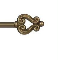 Nouvel Arrivage – Ensemble de Tringles à Rideaux Industrielles en Acier Inoxydable avec Attaches, Décoration d'Intérieur, Revêtement Noir Poudré, Taille Personnalisable