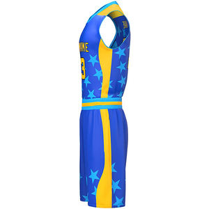 Polyester de sublimation de basket-ball vierge personnalisé en gros concevez votre uniforme de basket-ball en taille plus - Product Image 4