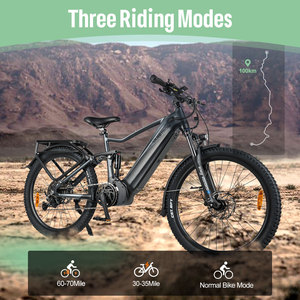 Bici Elettrica da Montagna Varstrom Cola Bear 2.0 in Lega di Alluminio con Sospensione Completa, Motore Centrale Bafang 48V750W, Batteria 20AH - Disponibile in Magazzino UE - Product Image 6