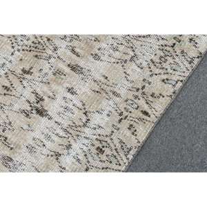 Alfombra Turca, Alfombra de Pasillo de 2.3x6.1 pies, Alfombra de Lana Blanca y Negra - Product Image 5