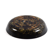 Vente en gros de pierre naturelle de meilleure qualité Orgonite de guérison orgone de poche ensemble de forme ronde
