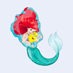 Palloncino Metallizzato Sirenetta 71X86Cm Decorazione per Feste Bambini 2 Pezzi per Confezione - Product Image 1