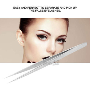 Pince à épiler en fibre pour extensions de cils RAAYIN IMPEX, blanc, noir, nude, applicateur de cils en or rose, pince à épiler en acier inoxydable - Product Image 6