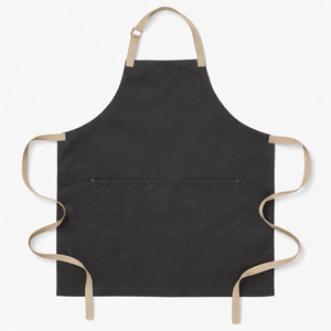 Tablier sans manches en coton tissé personnalisé, résistant à l'eau, tendance, avec poche, pour usage quotidien, cadeau pour la fête des pères - Product Image 1