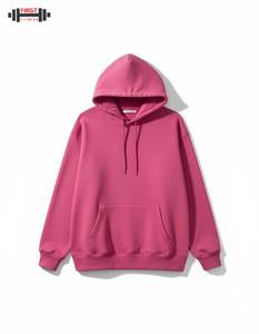 Venta al por mayor de invierno sudadera de lana de gran tamaño Sudadera con capucha unisex 2025 nueva impresión personalizada pulóver 100% algodón 300g logotipo personalizado - Product Image 3