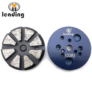 Disque de meulage TERRCO compatible 3 pouces (80 mm) avec système de changement de vitesse, huit segments à bords biseautés pour la préparation des surfaces en béton - Product Image 4