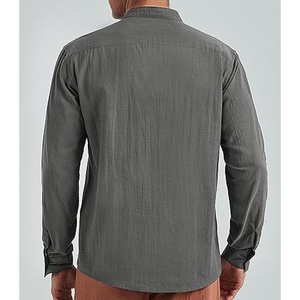 Chemise Jacobite Ghillie 100% Coton Écologique Anti-Rides Stand Manches Longues Dentelle Lin Jacobite Chemise Style Écossais - Product Image 5