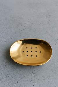 Jabonera de Latón Multiusos para Montar en la Pared, Disponible a Precios de Mayoreo, Elegante Almacenamiento de Metal para Cepillos de Dientes y Vasos. - Product Image 2