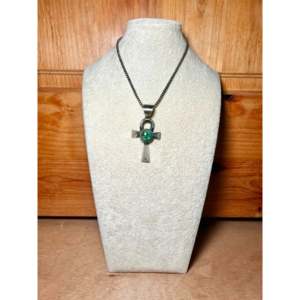 Pendentif Sonoran Mountain Chimney Butte en turquoise et argent sterling avec technologie d'incrustation à sertissage clos - Product Image 6