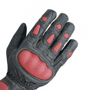 Guantes de moto con pantalla táctil de dedo completo disponibles en todos los tamaños Guantes de cuero de moto de color personalizado de calidad superior - Product Image 5
