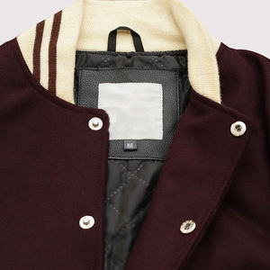 Crew Neck Collar Wholesale Varsity Jackets Breathable Customized Logo Printing CollegeBaseballjacket for men - Product Image 3