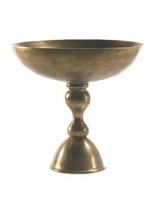 Bol de service de luxe doré sur piédestal, plat à compote en aluminium avec base carrée pour centre de table de mariage, buffet de bonbons et table de haute cuisine - Product Image 4