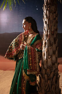 Robe afghane traditionnelle de qualité supérieure à manches longues et longueur totale, design unique, confortable à porter, robe kuchi pour femmes afghanes - Product Image 6